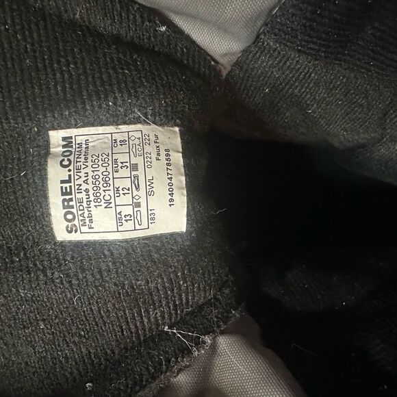 Sorel Kids Snow Commander Insulated Boot Little Boys Size 13 - Picture 5 of 6